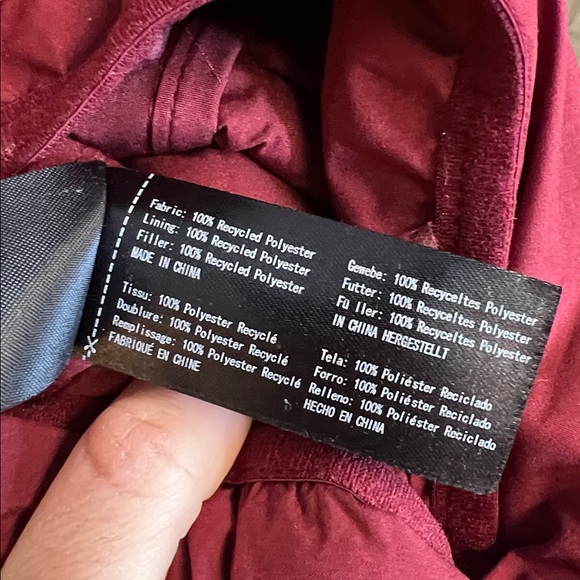 Wantdo Plus Size Hooded Winter Waterproof Puffer Jacket Burgundy- 5X - Picture 8 of 12